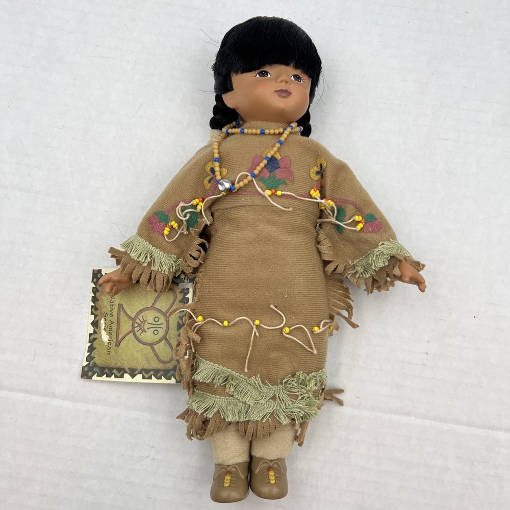 Sandy Dolls Native American Series Graceful Lily Seneca‎ Maiden 1998 12" Tall